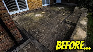 UNCLEANABLE PORCELAIN?! This Patio Hadn't been Cleaned in 3 Years but Looks WAY Worse!