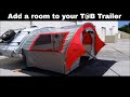 T@B Side Tent This ingenious tent adds space to your Tab Trailer:  Setup video