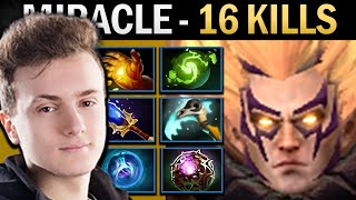 Invoker Dota Gameplay Miracle with 16 Kills and Octarine