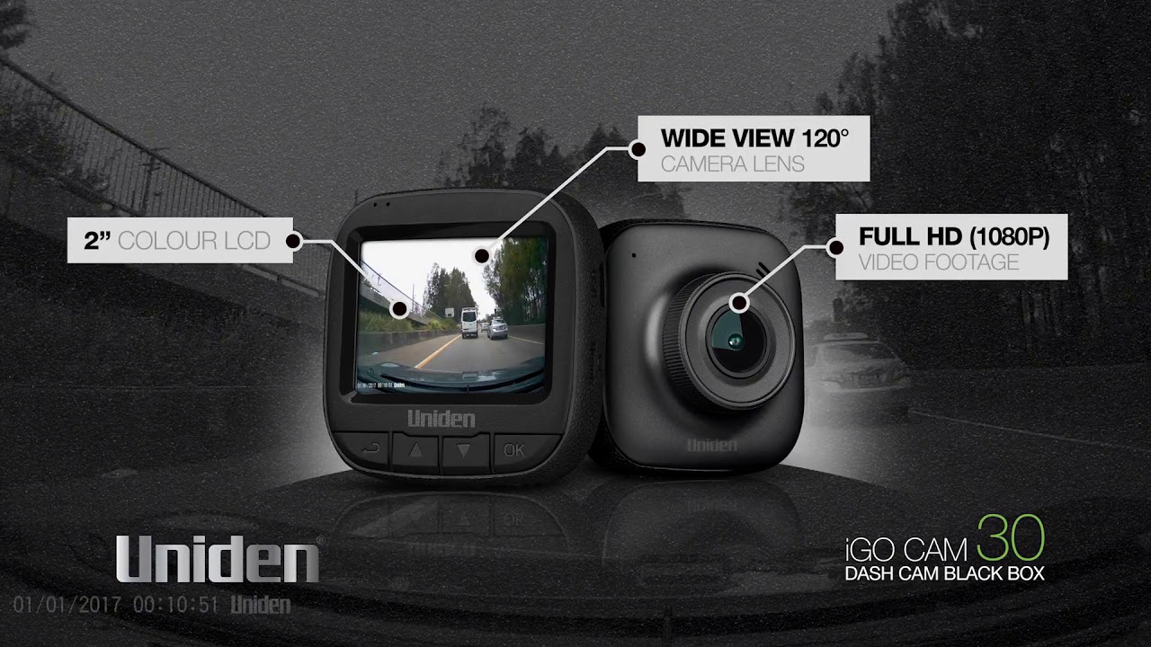 Uniden iGO CAM 30 Smart Dash Cam - YouTube