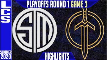TSM vs GGS Highlights Game 3 | LCS Playoffs Summer 2020 Round 1 | Team Solomid vs Golden Guardians