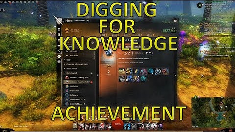 GW2 - Digging For Knowledge Achievement ("Ruins of the Old World" Chapter)