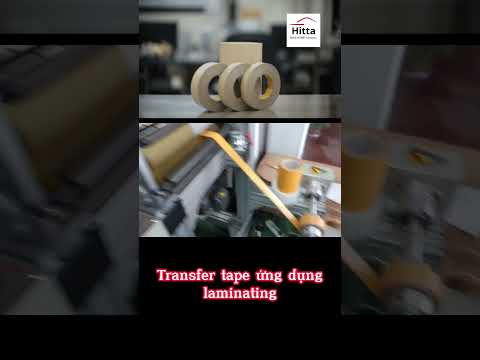 Transfer tape trên máy cán nhiều lớp chuyên dụng laminating #shorts #hitta #laminating #lamination