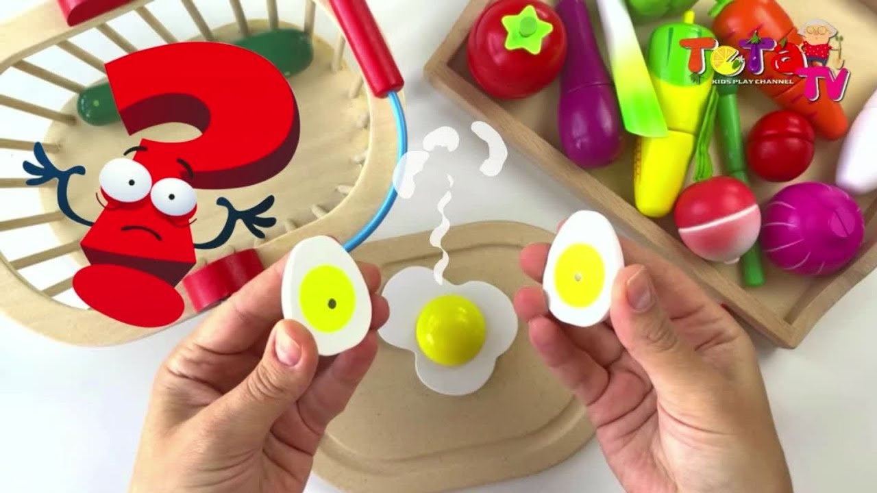 لعبة تقطيع الفواكه والخضروات وتعلم اسمائهم | قارن الألعاب بالفيديوهات  #TeTaTv