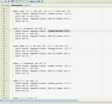 Lisp Code Demo - Intoroman