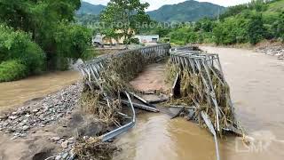 09-20-2022 Utuado, PR - Bridge Wiped Out - Roads Collapsed - Drone and NAT Sound - SOT.mp4