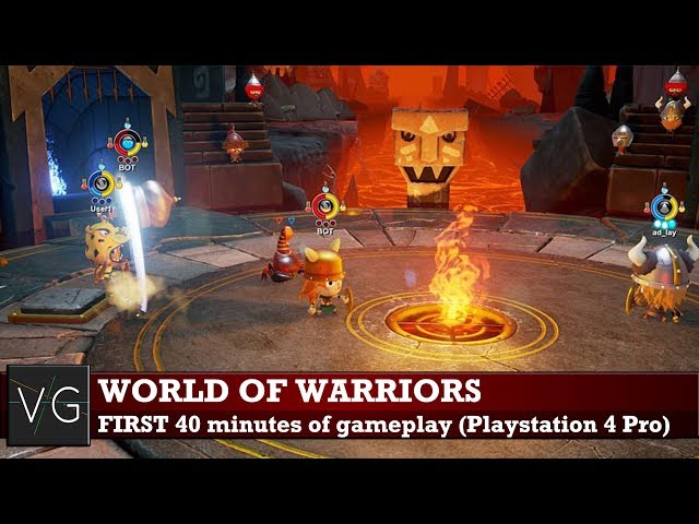 dato Mount Vesuv Droop World of Warriors (PS4 Pro) - first 40 minutes of gameplay. No commentary.  - YouTube
