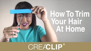 How To Trim Your Hair At Home - Original CreaClip Hair Cutting Tool