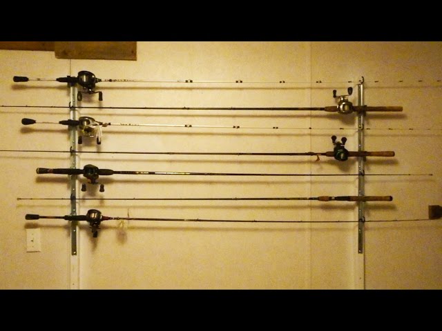 DIY Fishing Rod Storage For The Wall 