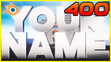 TOP 20 EPIC Blender Intro Templates #400 + Free Download