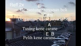 D,Ubud Band - GANTUNG ( lirik  kunci gitar )