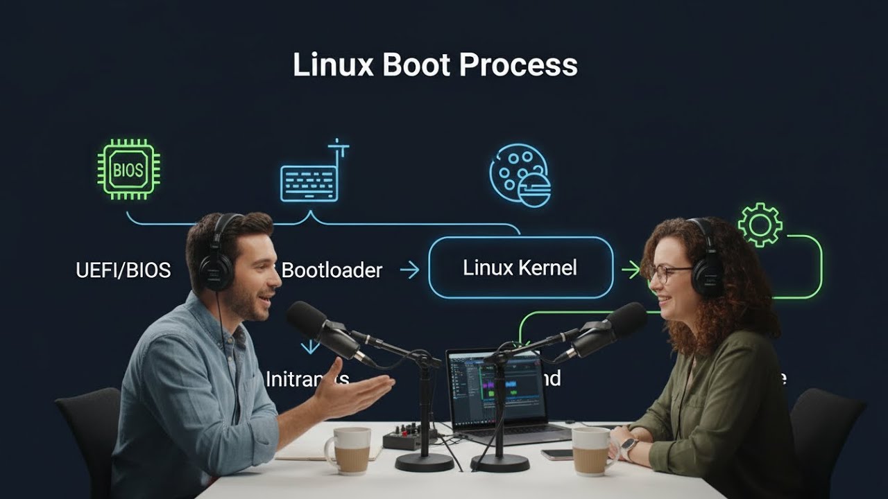 Процесс загрузки Linux: от включения питания до пользовательского пространства.