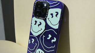 Iphone 14 Pro Max Casetify Aqua Smiley Transparent Impact Case Unboxing Review