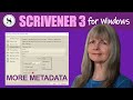 Scrivener 3 for Windows: Adding Custom Metadata Elements