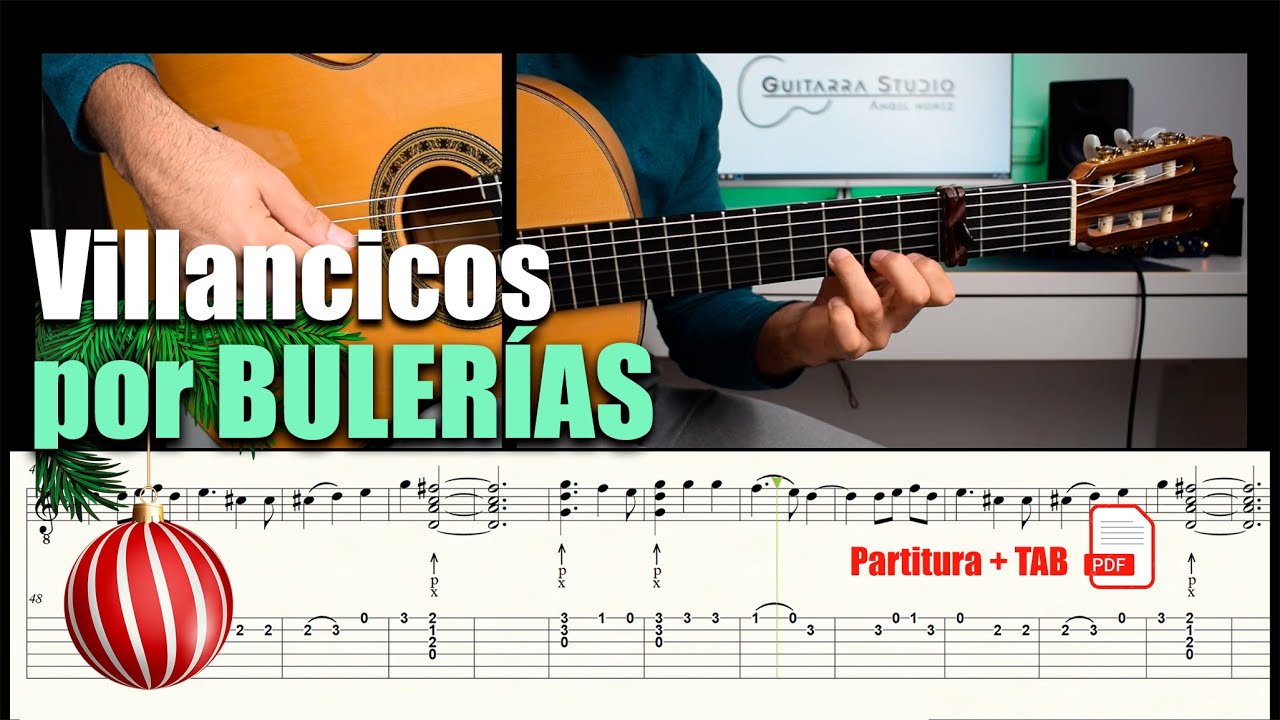 VILLANCICOS por BULERÍA / Partitura + TAB (PDF)