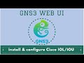 How to configure cisco ioliou in gns3 2221  web ui