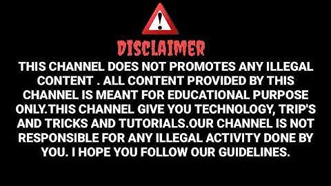 Disclaimer Intro video । YouTube Disclaimer clip For channel। DISCLAIMER CLIP। COPYRIGHT DISCLAIMER