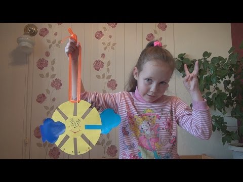 Детские поделки выкройка Солнышко / Children`s crafts