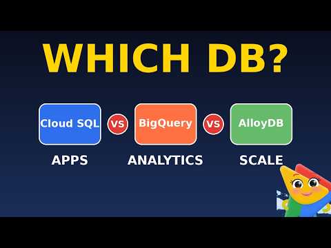 Cloud SQL vs BigQuery vs AlloyDB in 2 Minutes (GCP Exam)