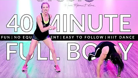 40 Minute Full Body HIIT DANCE | No Equipment Need...
