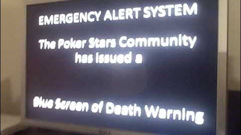 Dave gets interrupted by the Emergency Alert System