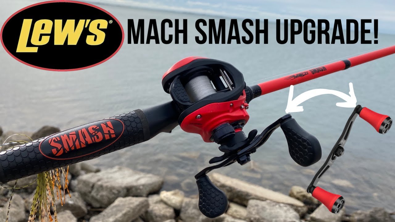 Lews Mach SMASH Baitcaster Combo Gomexus Replacement Handle Upgrade Install  