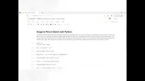 Image to pencil sketch with python on jupyter notebook...