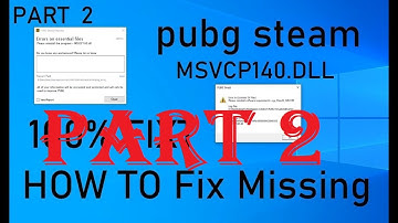 error in resource files PUBG Steam msvcp140 How to FIX 100% PART2