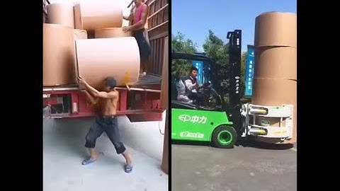 The benefits of a paper roll clamp By using this attachment you will increase productivity.