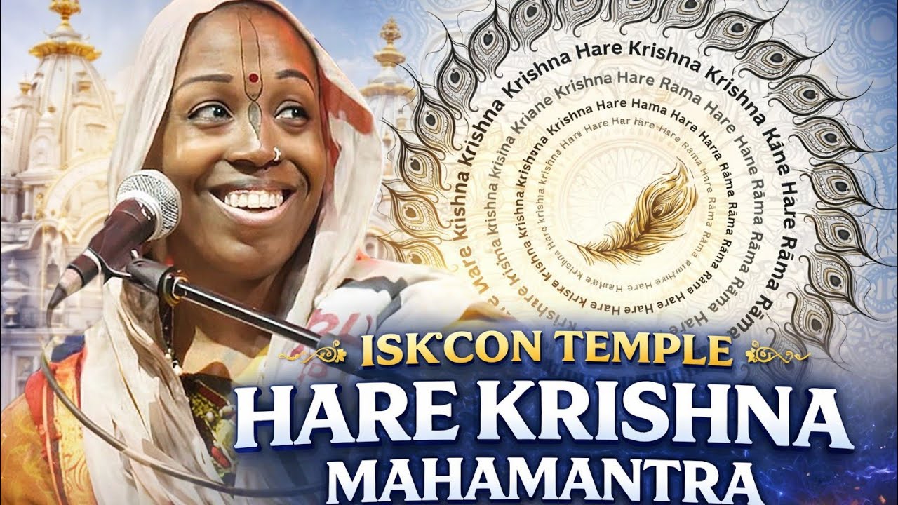 Hare Krishna mahamantra kirtan Iskcon temple by Acyuta Gopi dasi