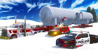Hauling BIGGEST Oversize Load Through Worst Blizzard in GTA 5 RP!