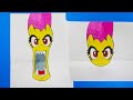 My little Pony Friendship card  and other paper games and  craft 🦔