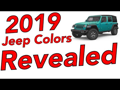 2019 Jeep Grand Cherokee Color Chart