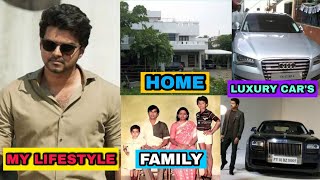 Actor Vijay LifeStyle \& Biography 2021 || Family, Wife, Age, Cars, House, Net Worth, Remuneracation