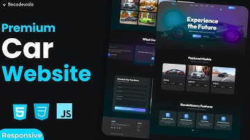🚘 Create a Responsive Car Website Design Using HTML CSS & JavaScript | @becodewala  ​