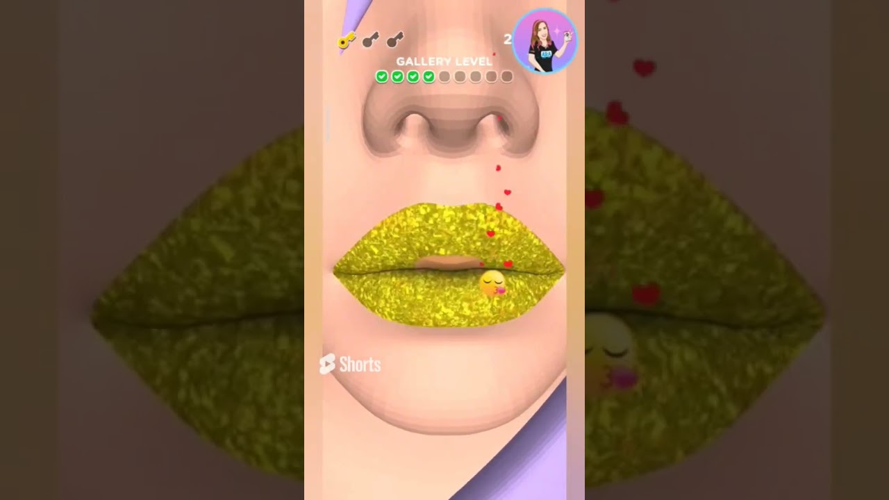 Lip Art 3D - 🎅 Amazing Santa Claus Lips 💋 - Game - Game Play