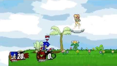Super Smash Flash 2 BETA Sonic Combo Video