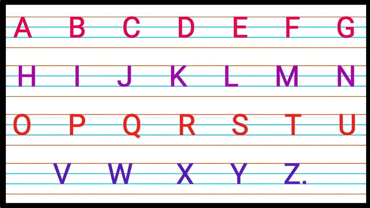 बड़ा वाला ABCD | Capital Letters ABCD | A to Z Alphabets | abcd ...