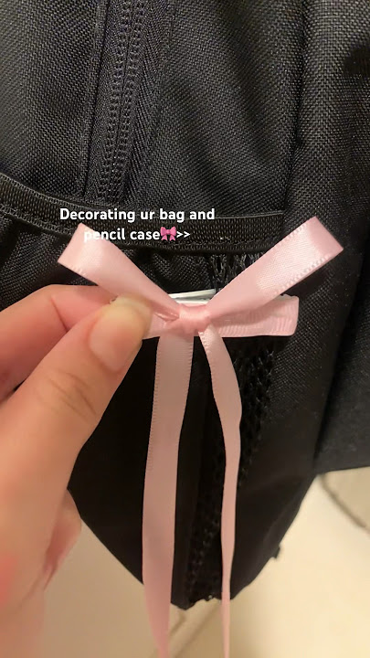 Bows🎀🩷 #music #backtoschool #bag #jansport #bow #coquette #cover
