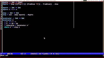 Project Euler Problem 92 - A live-coding exercise in Haskell