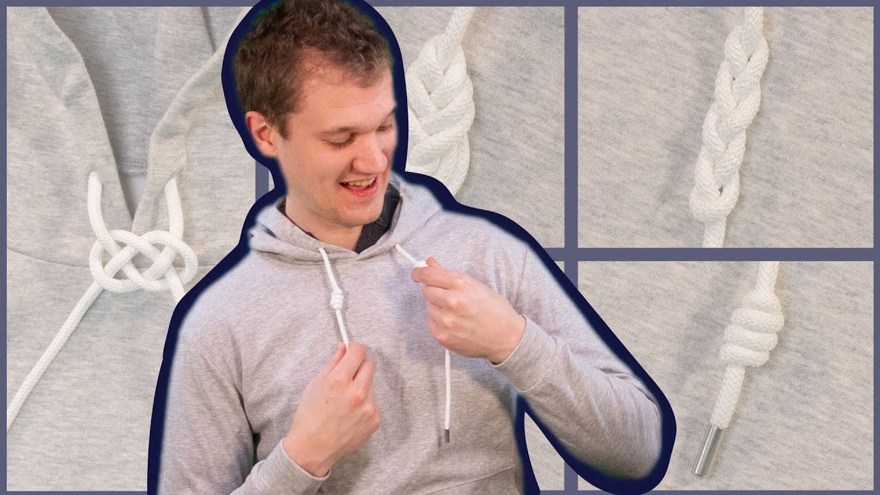 5 Ways to Tie Hoodie Strings (Part 1) YouTube