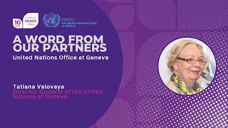 A Word From Tatiana Valovaya From The United Nations At Geneva