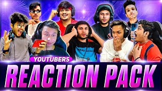 ALL YOUTUBERS REACTION PACK🔥|| FREE FIRE YOUTUBERS REACTION PNG PACK 🥵 NO COPYRIGHT © ✨