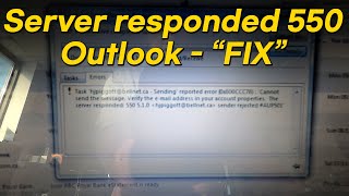 Fix: The server responded 550 error on Outlook email app screenshot 5