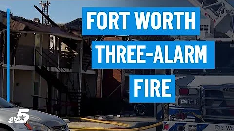 Dozens displaced after massive apartment fire in Fort Worth | NBCDFW