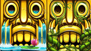 Temple Run 2 Lost Jungle VS Temple Run 2 Enchanted Palace Android Gameplay