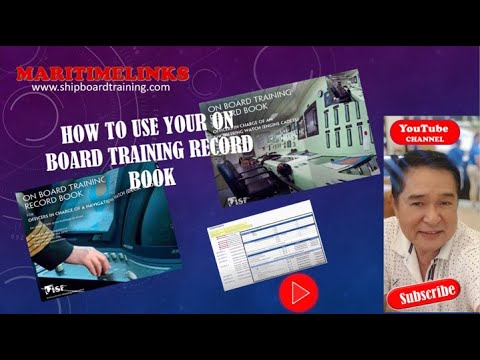 How to Use your On board Training Record Book