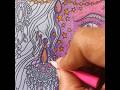 Adult coloring with colored pencils part - 2#coloredpencils #coloring #creativeart #shortsfeed