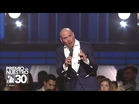 Pitbull Se Pone Emotivo En Reconocimiento A Los Estefan | Premio Lo Nuestro