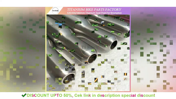 Ultralight Titanium Seatpost for Brompton Bike, Folding Bicycle Seat Post, Diameter 31.8mm